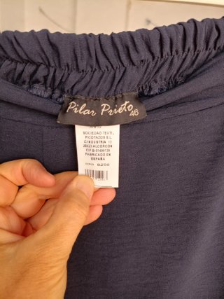 Pantalón mujer azul fresco