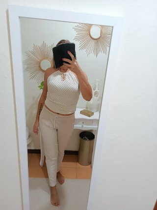 Pantaloni donna OVS beige con elastico