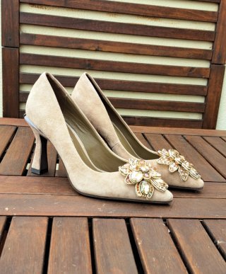 Zapatos Alma en Pena T36 Beige Flor