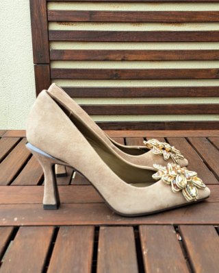 Zapatos Alma en Pena T36 Beige Flor