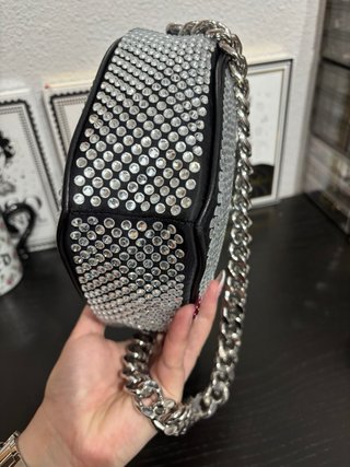 Borsa Moschino Cuore con Pietre Preziose e Catena