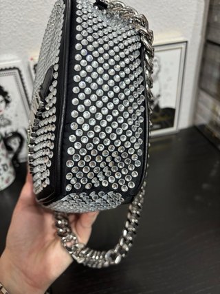 Borsa Moschino Cuore con Pietre Preziose e Catena