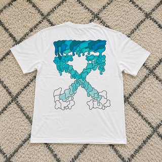 Camiseta Off-White Flechas Azul
