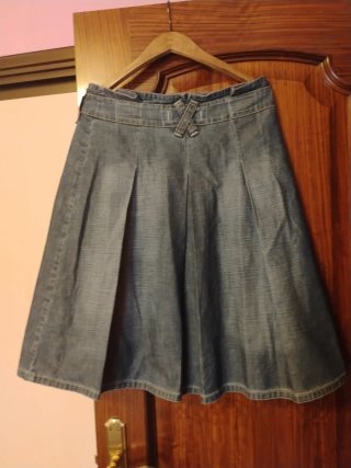 Falda vaquera zara