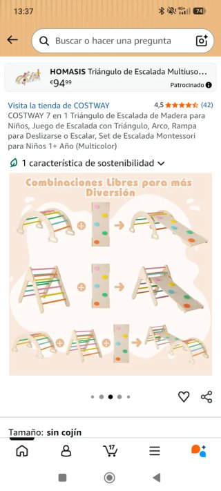Triángulo de Escalada Montessori para Niños