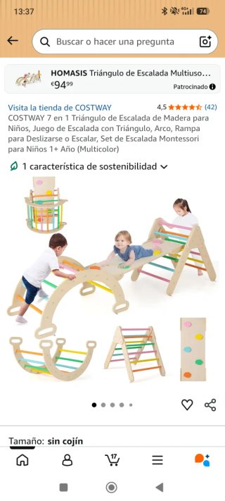 Triángulo de Escalada Montessori para Niños