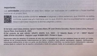 Matemáticas B. 4o de ESO Ed. Anaya