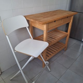 Isla Cocina IKEA FÖRHÖJA + 2 Taburetes
