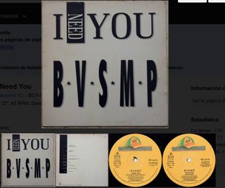 Vinilo BVSMP I Need You 1988
