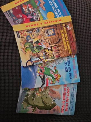 Pack 4 libros Geronimo Stilton: Español y Catalán