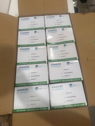 2000 Guantes Nitrilo Talla M (10 Cajas)