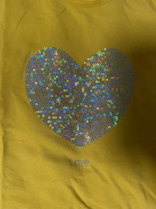 Camiseta color mostaza Okaïdi manga larga