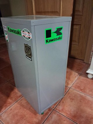 Cajonera Metálica Ikea Helmer Gris y Verde