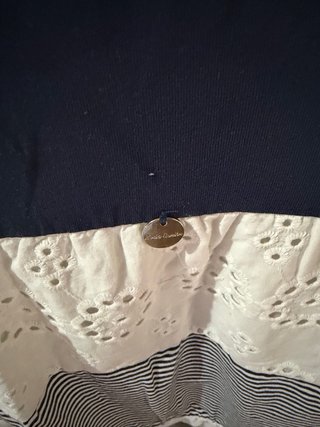 Vestido marinero elástico azul y blanco