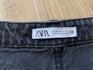 Shorts Zara neri effetto used
