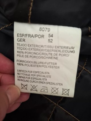 Chaquetón hombre piel sintética negro