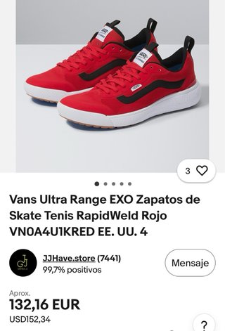 Zapatillas Vans Ultrarange Mujer Talla 40.5