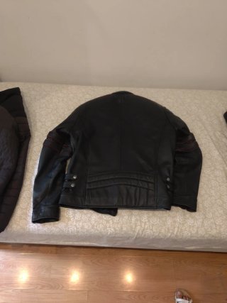 Chaqueta Piel Negra Hombre