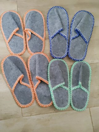 Zapatillas de fieltro para casa (4 pares)