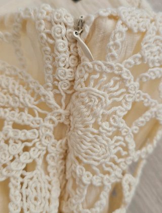 Falda larga  con crochet