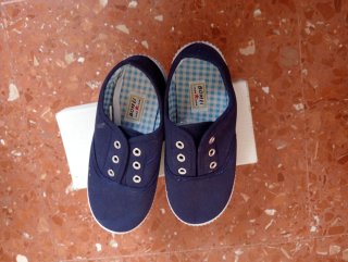 Zapatillas Bomp Azul Marino Lona