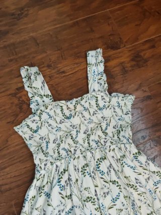 Vestido largo Zara flores S