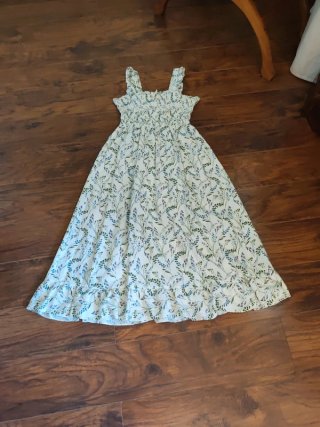 Vestido largo Zara flores S