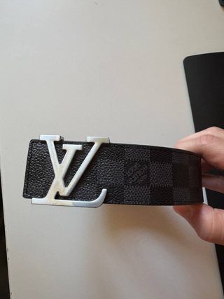 Cinturone Uomo Stile Damier / Fibbia LV