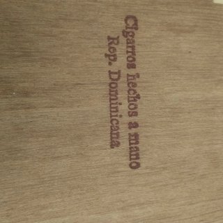 Caja de puros madera vintage Compañía de Tabacos