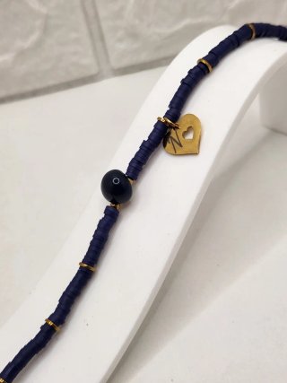 Pulsera Inicial N Acero Inox Chapado Oro