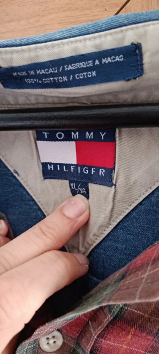 Camisa Tommy Hilfiger cuadros denim