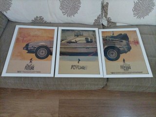 Regreso al Futuro. Set de 3 pósters enmarcados