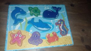 Puzzles encajables de madera