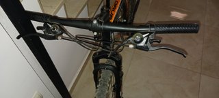 Bicicleta Orus DS100 Negra/Naranja