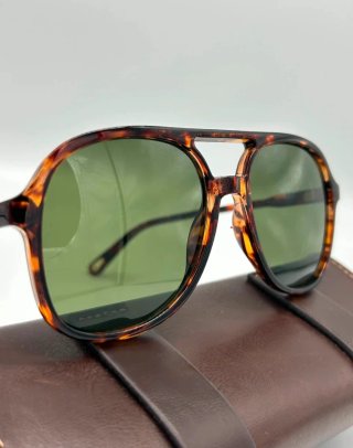 Gafas de Sol Vintage Tortoise Verde