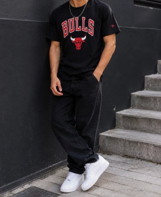 Camiseta New Era Bulls Negra