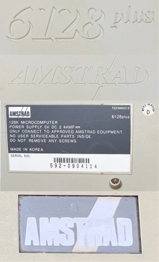 Amstrad CPC 6128 Plus + Mando + Burnin’ Rubber