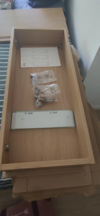 Pensile bagno Ikea Angsjon effetto rovere