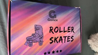 Patines 4 ruedas rosas y blancos
