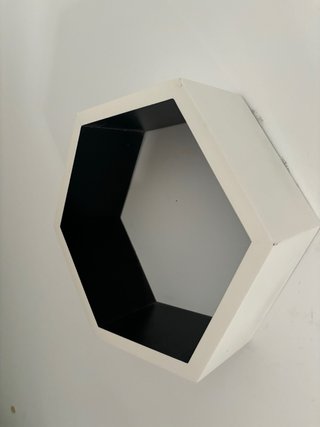 Set 3 Estantes Hexagonales Pared
