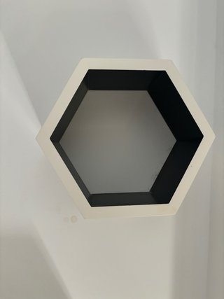 Set 3 Estantes Hexagonales Pared