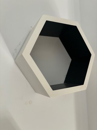 Set 3 Estantes Hexagonales Pared