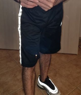 Pantaloncini Kappa neri catarifrangenti