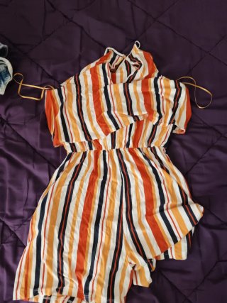 Mono corto Bershka rayas mujer