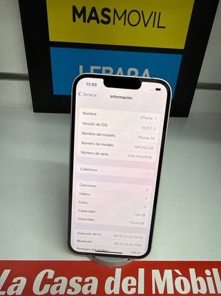 iPhone 14 128GB Bianco come nuovo