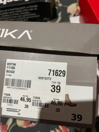 Botines beige mujer
