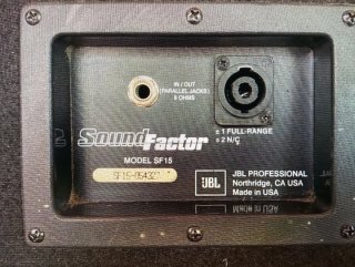 Altavoces JBL SF-15 Sound Factor