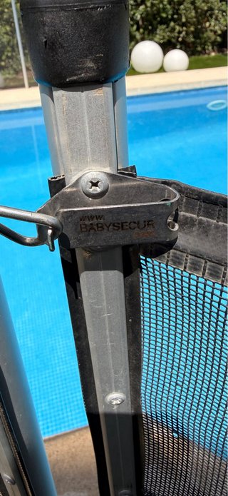 Valla Piscina Babysecure Negra/Azul
