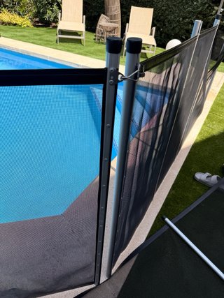 Valla Piscina Babysecure Negra/Azul