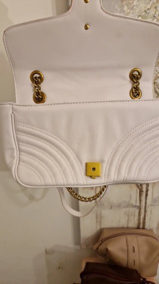 Borsa Gucci Marmont bianca